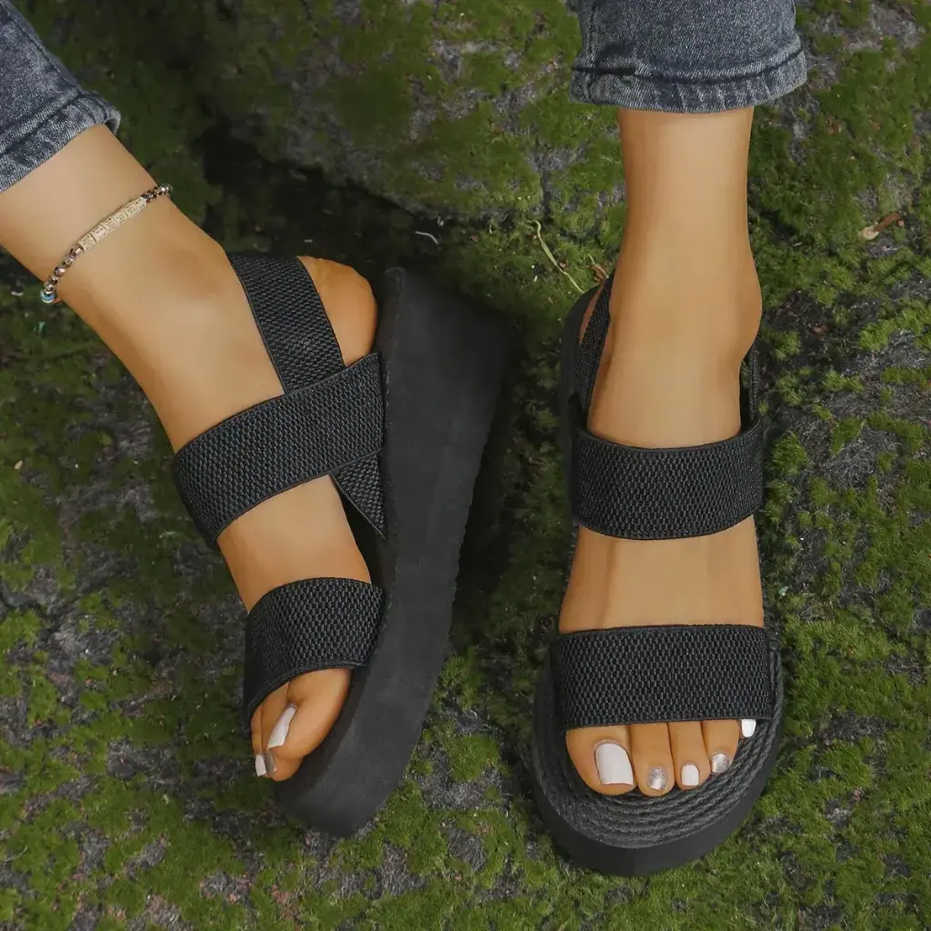 Sandales pour Femmes, Plateforme Décontractée, Slingback