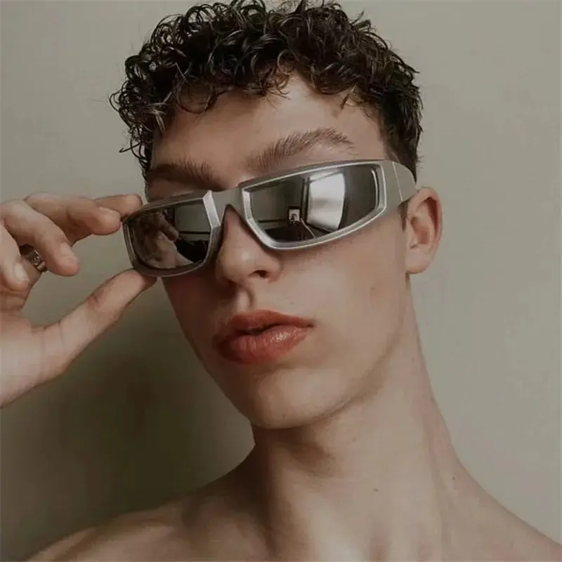 Lunettes de Soleil Y2K Carrées Punk pour Hommes et Femmes