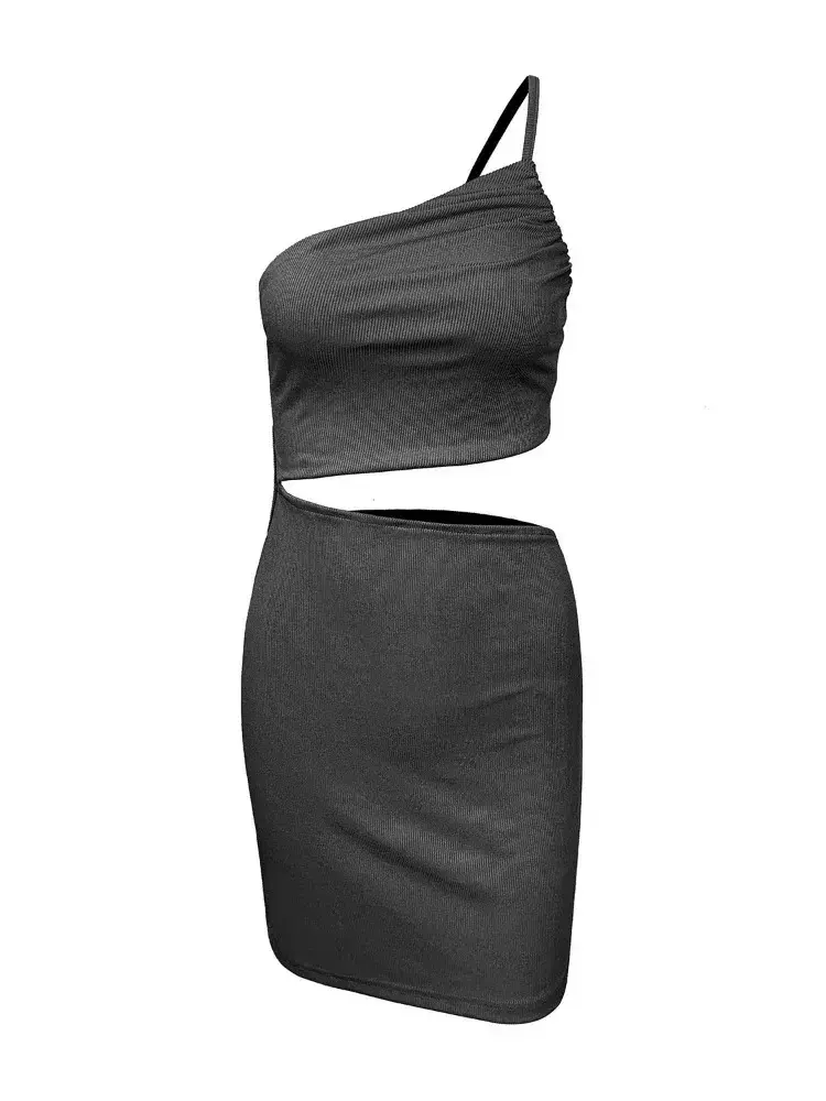 Robe Sexy Évidée à la Taille pour Femme
