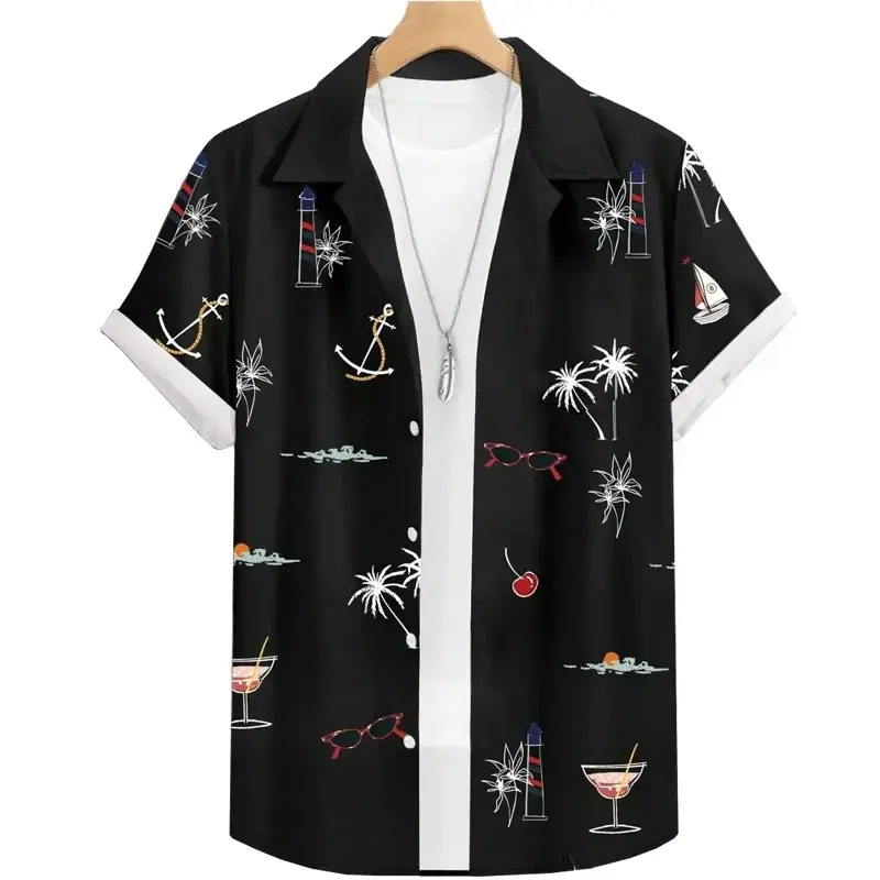 Chemise à Manches Courtes Boutonnée