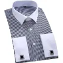 Chemise à Manchette Française pour Hommes