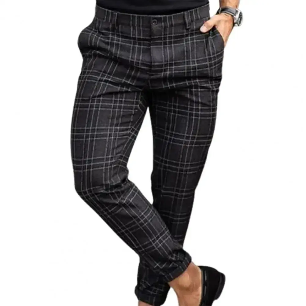 Pantalon Motif à Carreaux, Mode Hommes, Ample