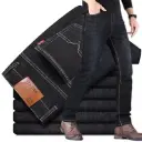 Jean Slim Noir de Couleur Unie pour Homme