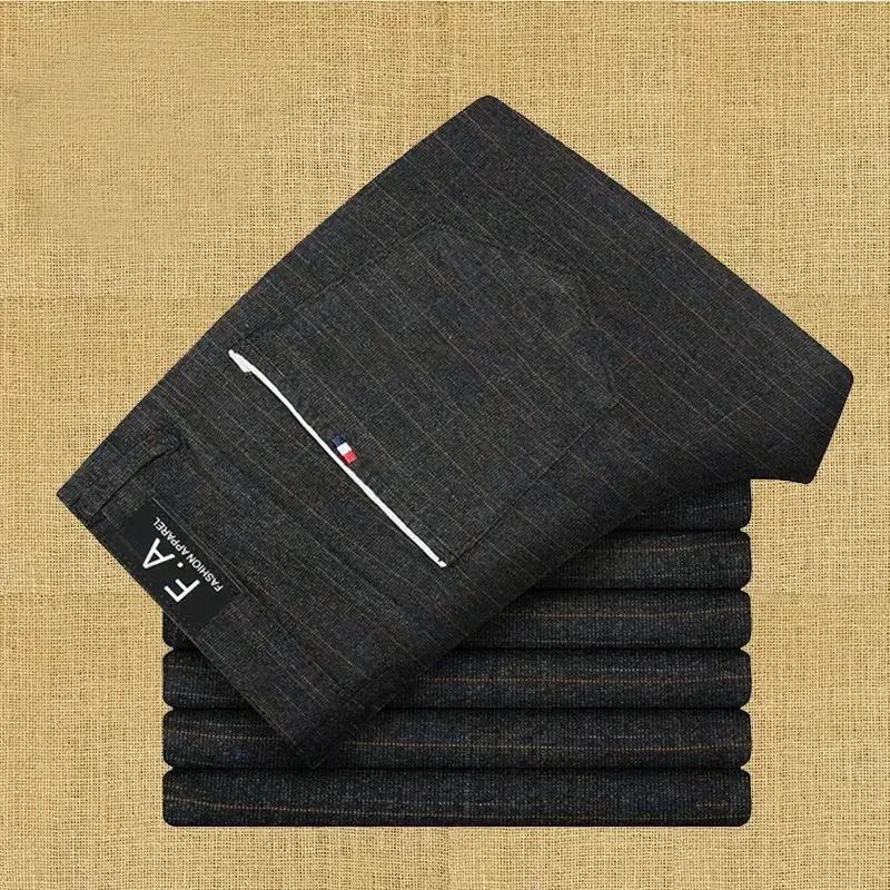 Pantalon Décontractés en Coton pour Hommes