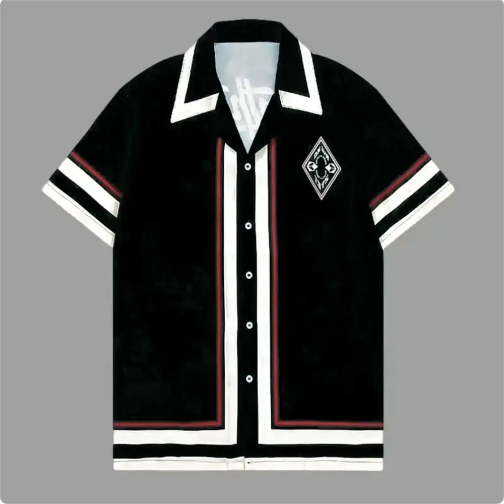 Chemises Hawaïennes à Manches Courtes pour Hommes