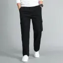Pantalon Kaki d'été pour Hommes, Grande Taille, Coupe Droite