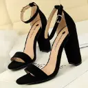 Sandales à Talons Hauts en Cuir PU pour Femme, Chaussures de Soirée d'Été