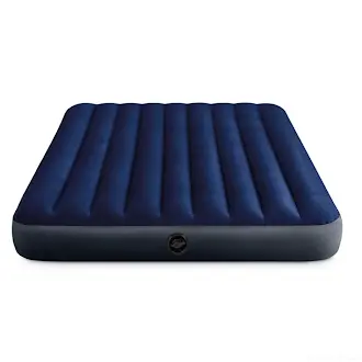 Matelas Gonflable 2 Places Pliant Bleu