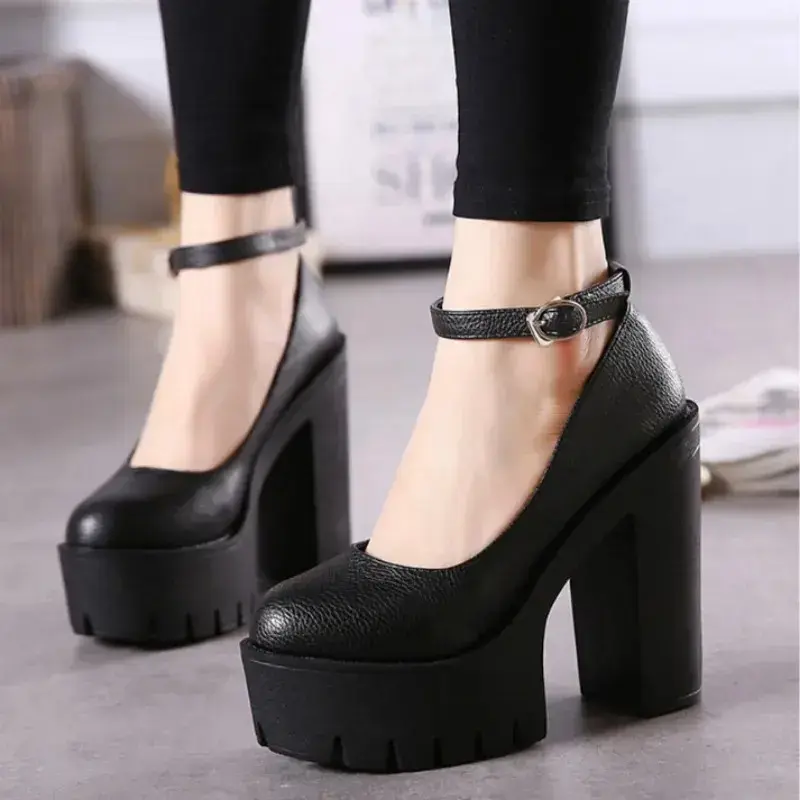 Chaussures Simples Sexy à Semelles épaisses pour Femmes
