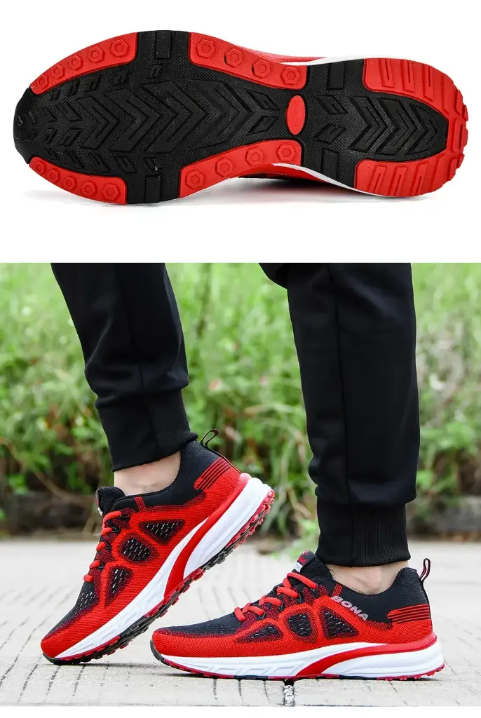 BONA Baskets Unisexe Chaussures Sport, Maille Formateurs Légers