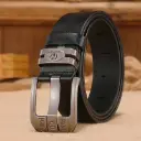 Ceintures de Cowboy en Cuir Véritable pour Hommes, Larges, à Boucle de Haute Qualité