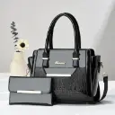 Nouveau Sac à Main Imprimé Crocodile de Grande Capacité Pour Femmes