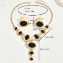 Ensemble de Boucles d'Oreilles et Collier en Forme de Y pour Femmes