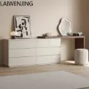 Commode SGF en bois massif, armoire de poitrine intégrée, table de maquillage intégrée de rangement moderne simple