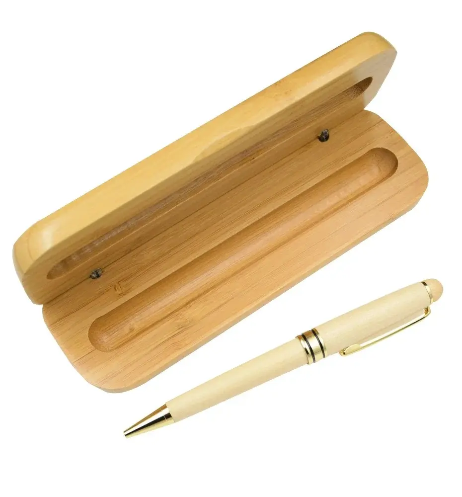 Stylo à bille en bois pour étudiants, bureau, stylo à bille et coffret cadeau, élégant, fantaisie, jolis stylos, coffret cadeau de Noël