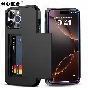 Coque de Protection Rigide Mince avec Fente Market, Porte-Cartes, Housses de Protection RapDuty, Portefeuille, iPhone 16 Pro Max, iPhone 16 Plus, iPhone 15 Pro, iPhone 14, iPhone 13, iPhone 12, iPhone 11