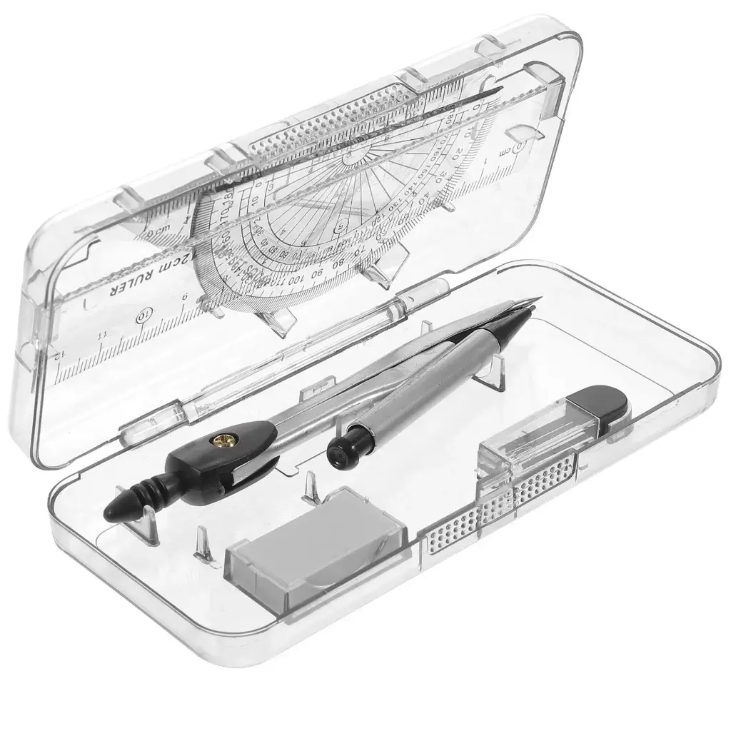 Ensemble de Crayons de Géométrie pour Étudiant en Mathématiques, Règle, Boussole, Dessin, Acquisition Mathématique, Fournitures Scolaires,