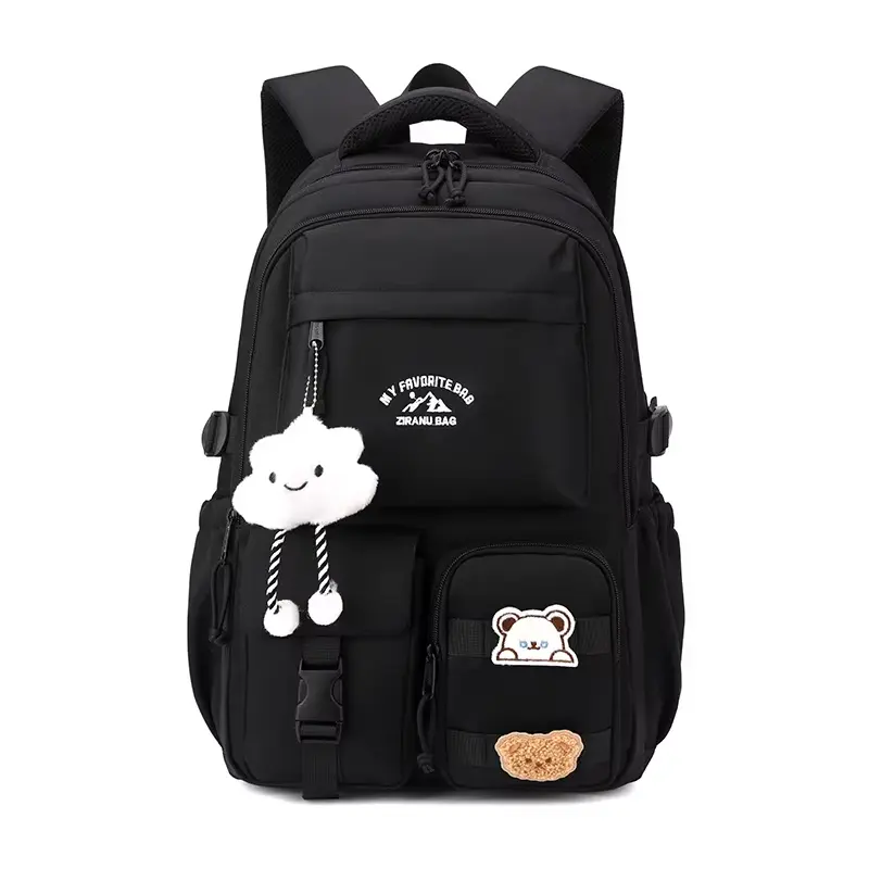 Sac à dos de style collège japonais Ins avec pendentif, sac à dos polyvalent de grande capacité pour femmes, sacs d'école pour collégiennes