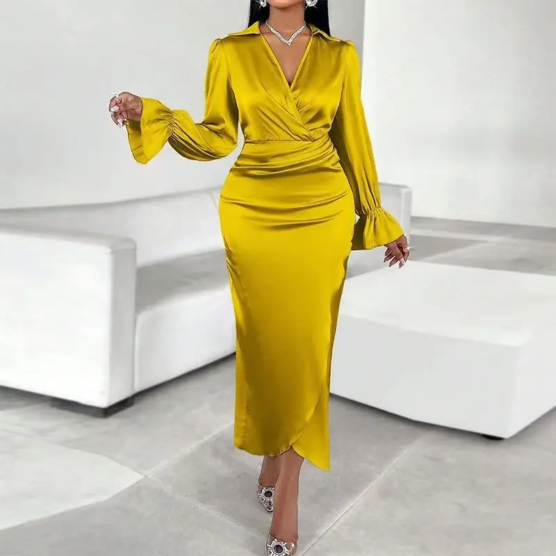 Vêtement Européen et Américain Printemps (Jaune, S)