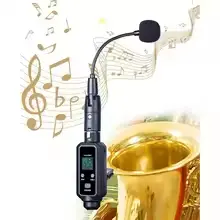 Système de Microphone de Saxophone UHF sans fil, Instruments en laiton, Performance sur scène professionnelle, Microphone Radio à clipser