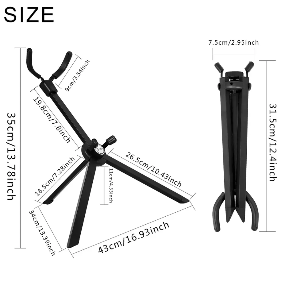 Support de Saxophone pliable, trépied, support de sol en métal Portable pour Sax Alto/ténor, accessoires pour instruments à vent