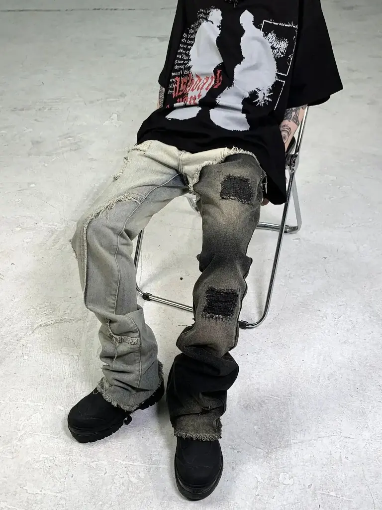 Pantalon en Lambeaux, Design Breton-Gardiste, de Pointe