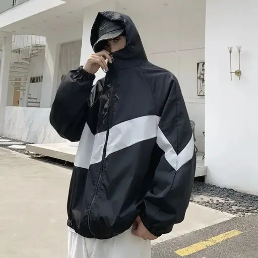 Veste Décontracté à la Mode, Mince, étudiant, Style Veste Haut à Capuche