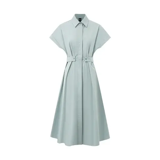 Robe d'été à Simple Boutonnage pour Femmes