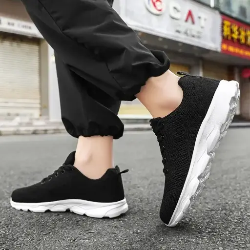 Chaussures pour Hommes Baskets Décontractées, Respirantes été Blanc