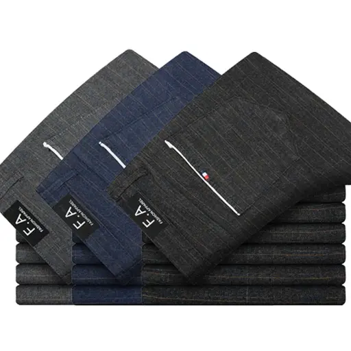 Pantalon Décontractés en Coton pour Hommes