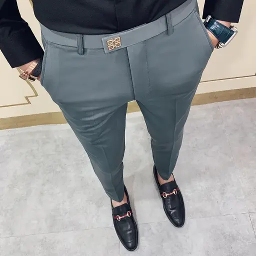 Pantalon Streetwear Costume, Pantalon Hommes, Haute Qualité, Bureau