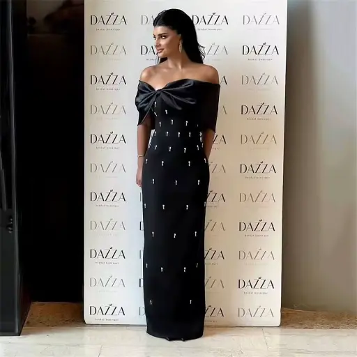 Robe à bandes Sexy pour femmes, épaules dénudées