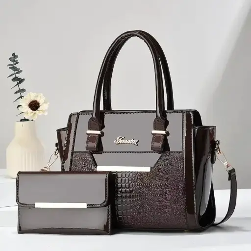 Nouveau Sac à Main Imprimé Crocodile de Grande Capacité Pour Femmes
