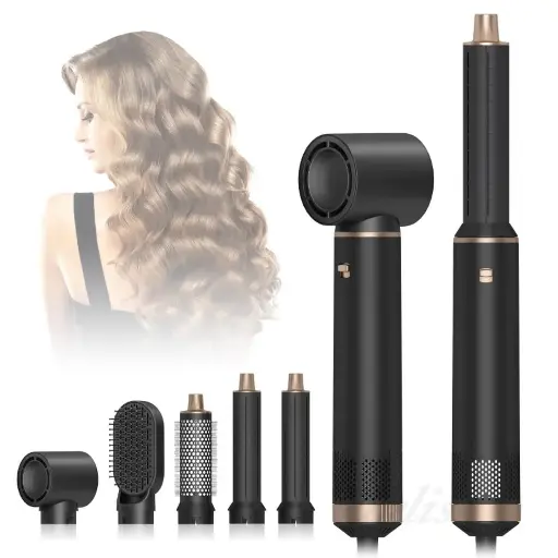 Brosse Sèche-Cheveux 6 en 1, 1000W