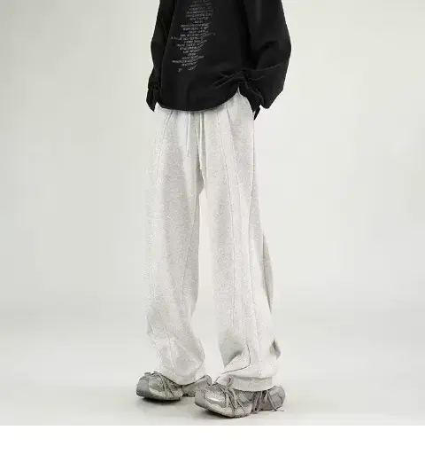 Pantalon de Survêtement à Jambes Larges pour Homme
