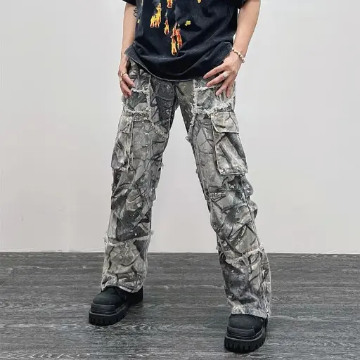 Pantalon Cargo Y2K pour Hommes et Femmes